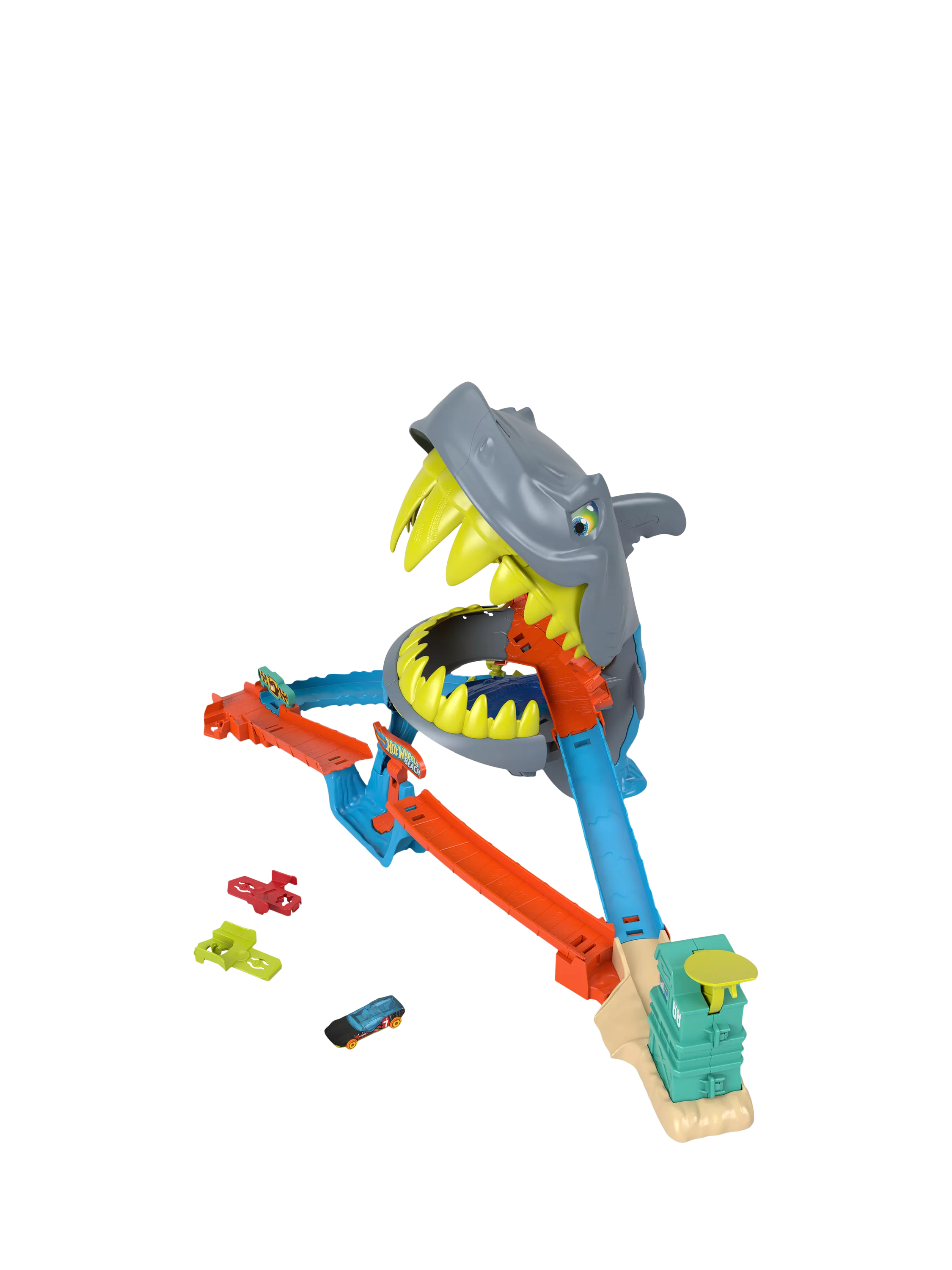Hot Wheels Shark Chomp Beach Playset (British brand)