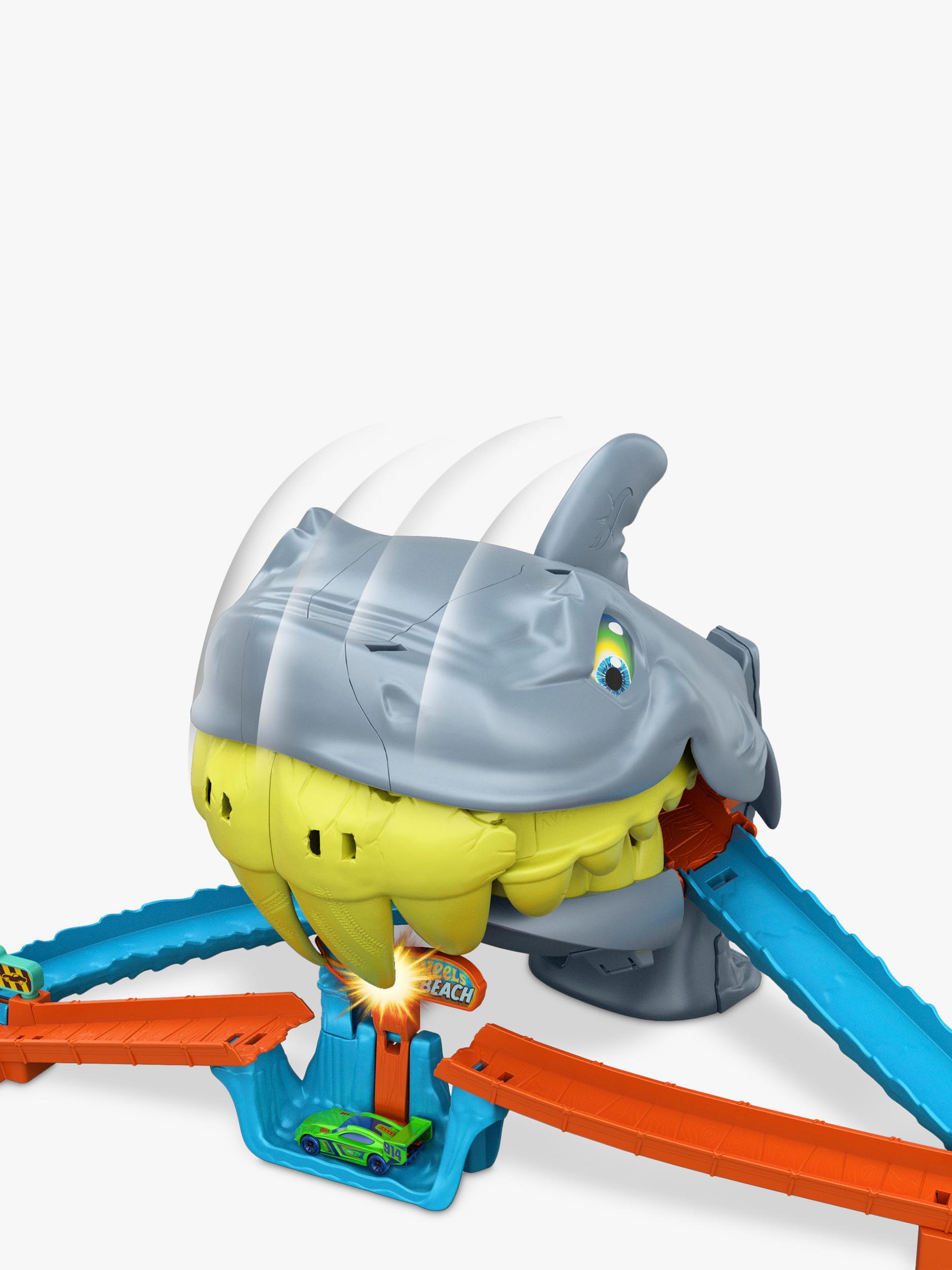 Hot Wheels Shark Chomp Beach Playset (British brand)