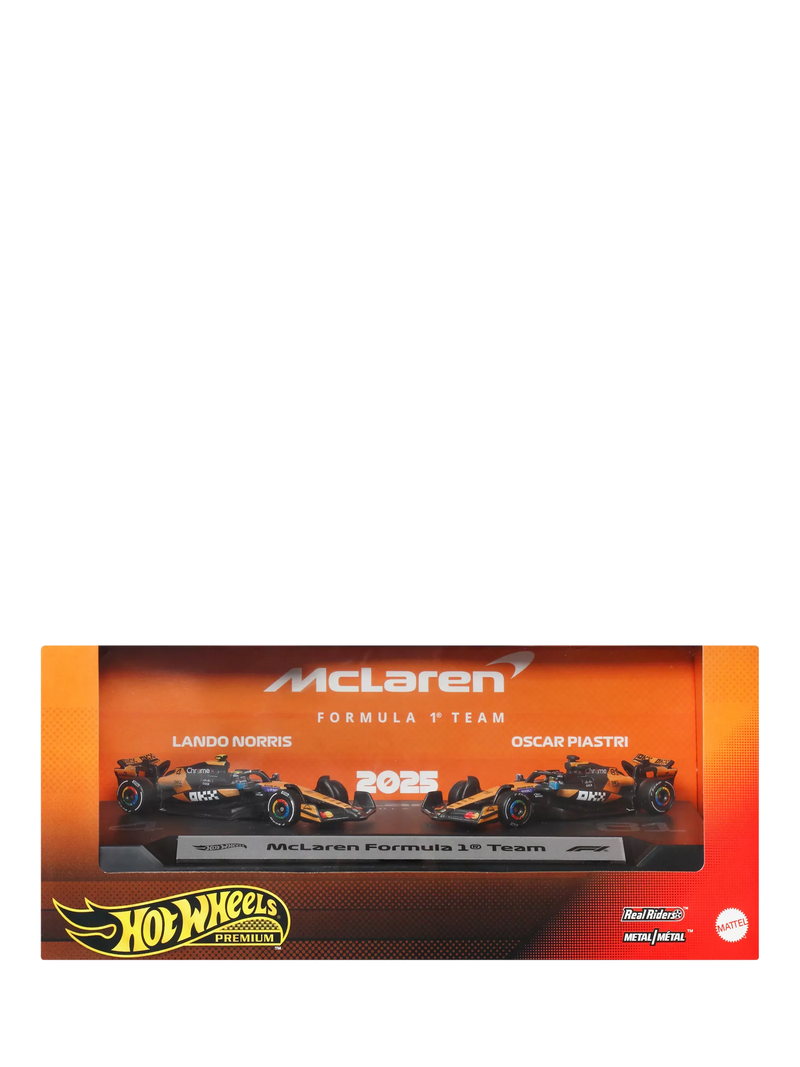 Hot Wheels die-cast toy cars McLaren F1 2-pack 1:64 scale, UK version