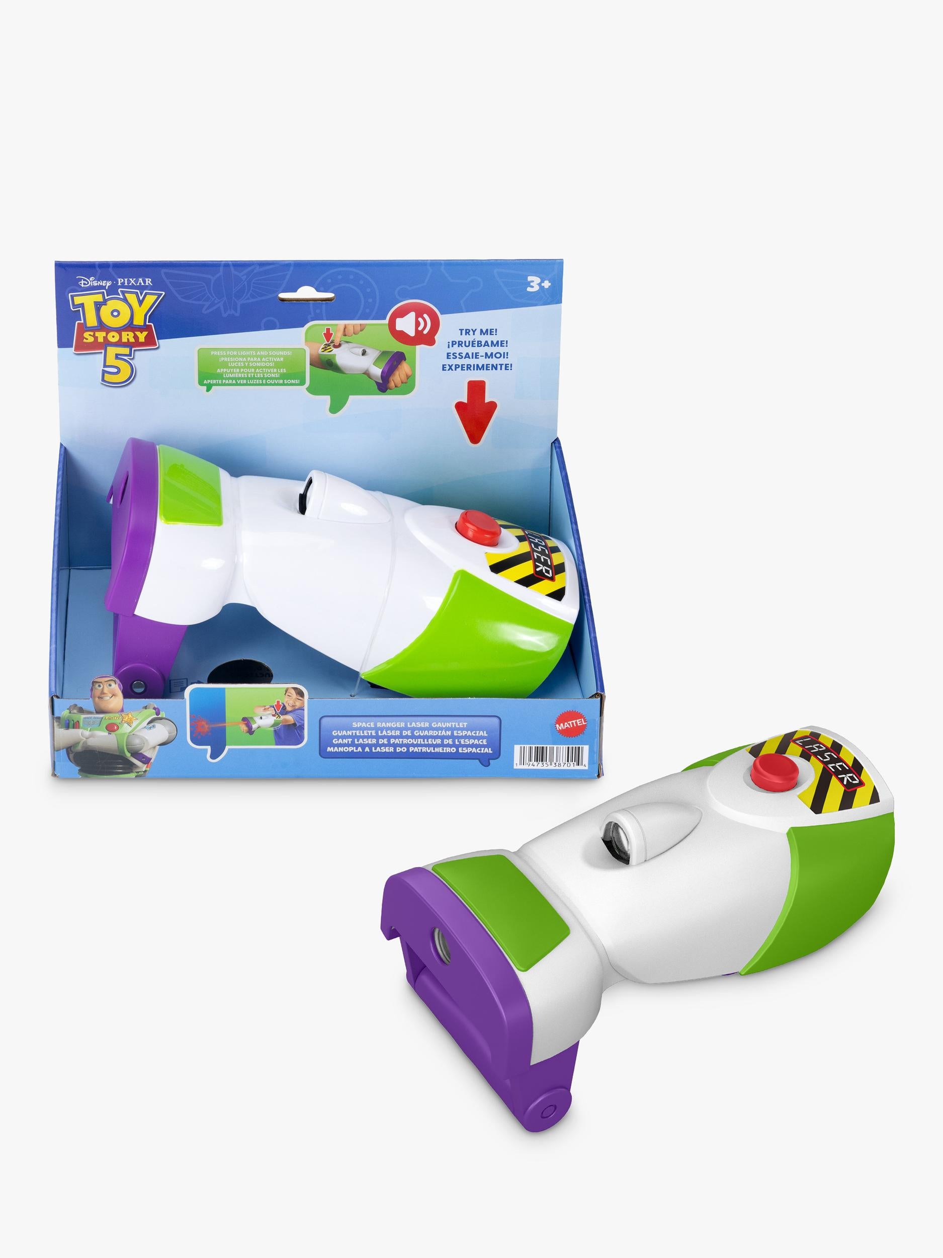 Disney Toy Story 5 Buzz Lightyear Laser Gauntlet toy (British brand)