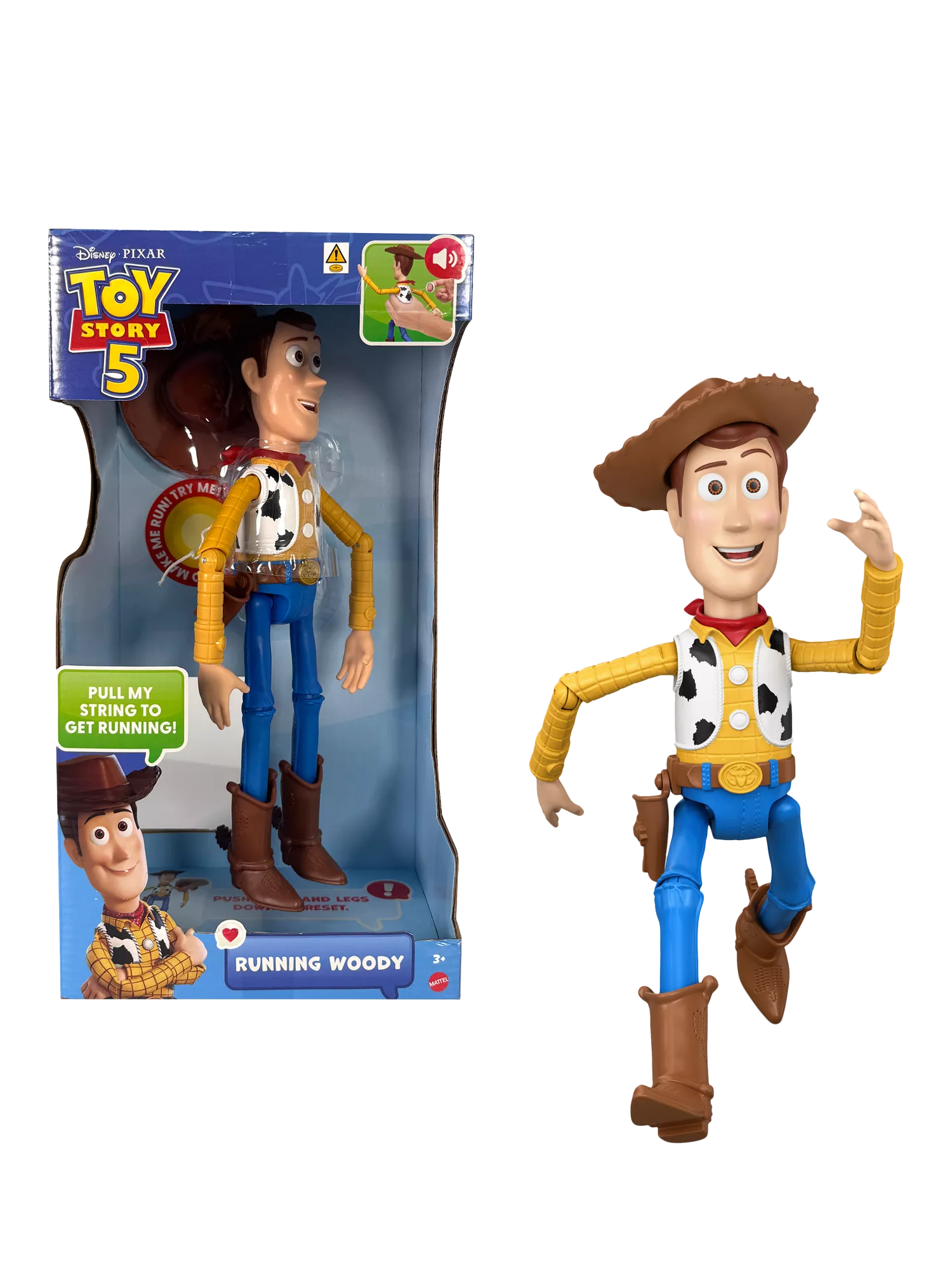 Disney Toy Story Running Woody action figure 12-inch (British brand)