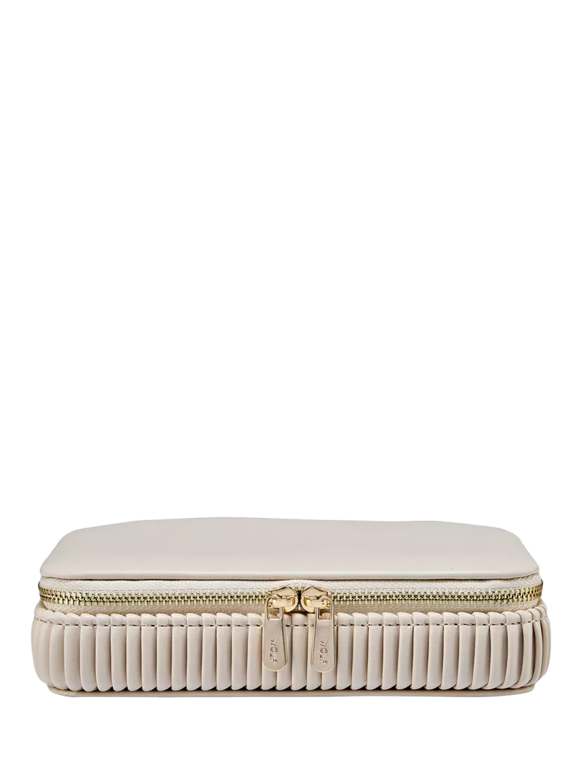 WOLF Bella Zip jewellery case, imported from the UK
