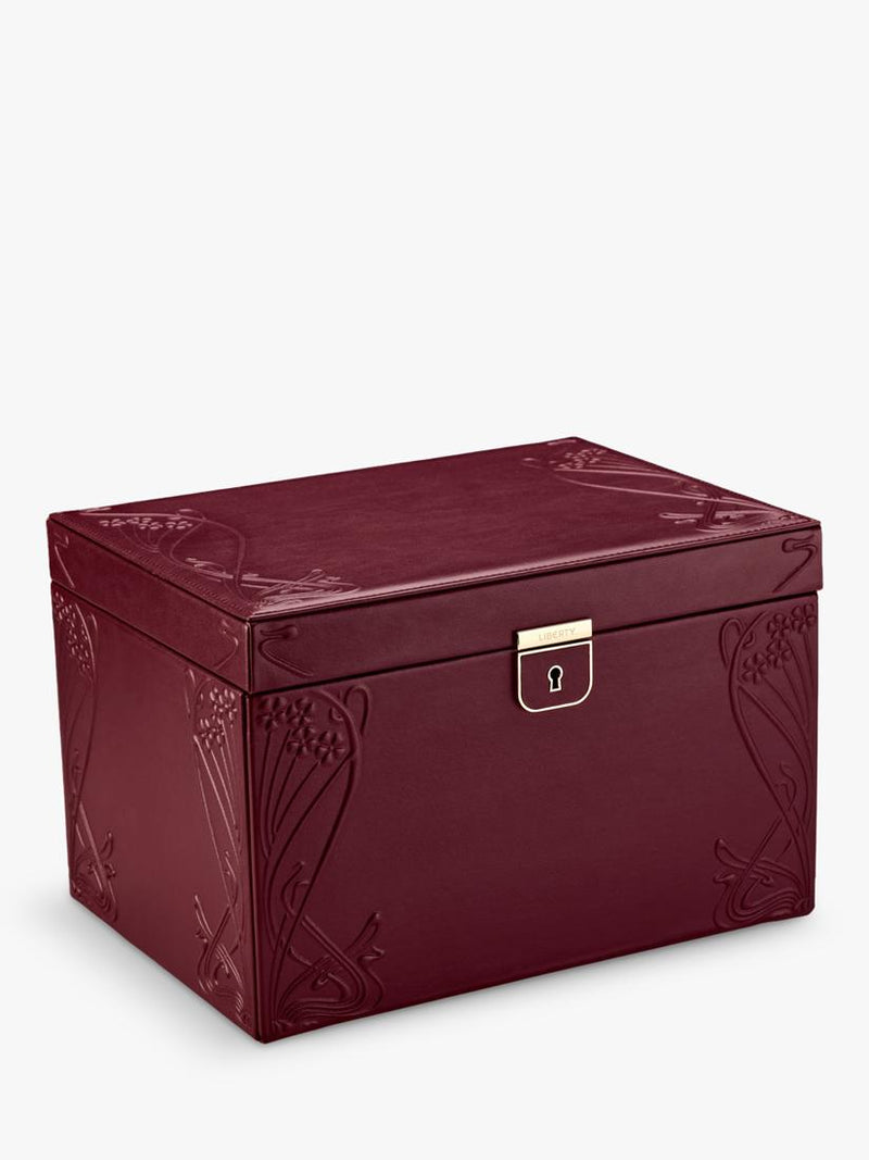 WOLF x Liberty embossed large jewellery box (British brand)