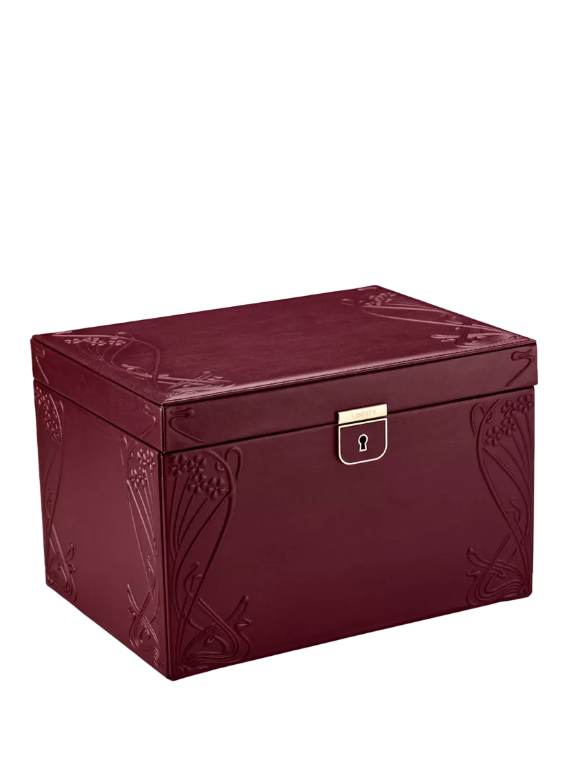 WOLF x Liberty embossed large jewellery box (British brand)