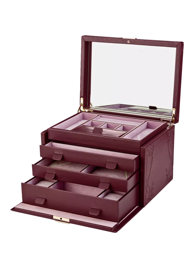 WOLF x Liberty embossed large jewellery box (British brand)
