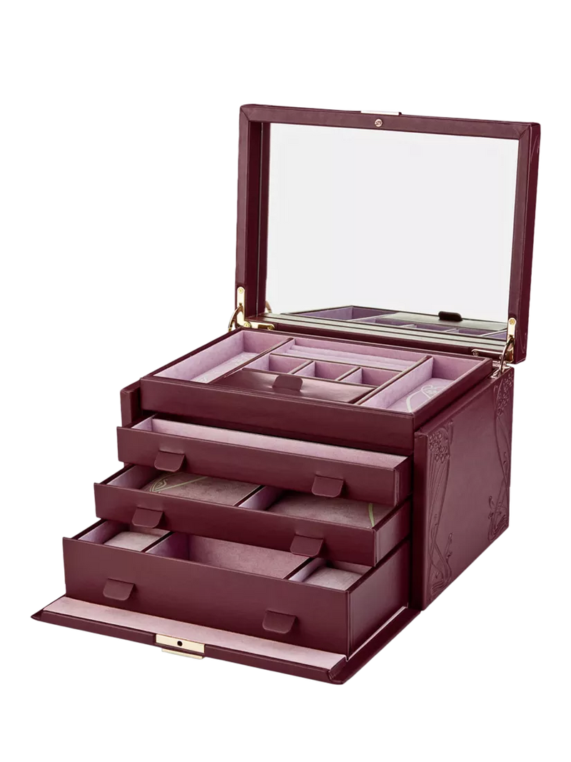 WOLF x Liberty embossed large jewellery box (British brand)
