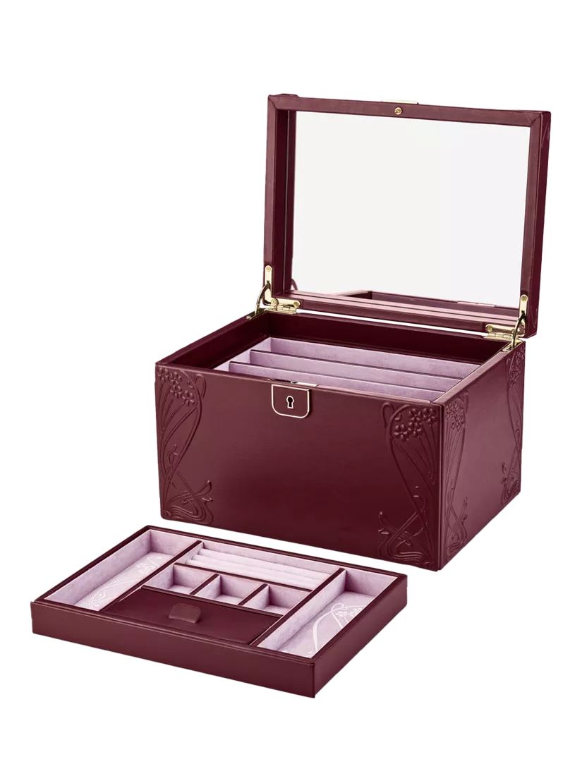 WOLF x Liberty embossed large jewellery box (British brand)