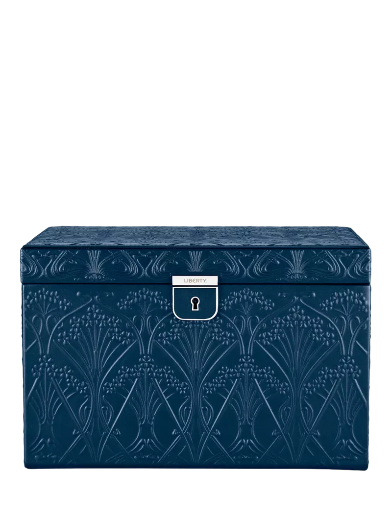WOLF x Liberty Large Jewellery Box, Navy