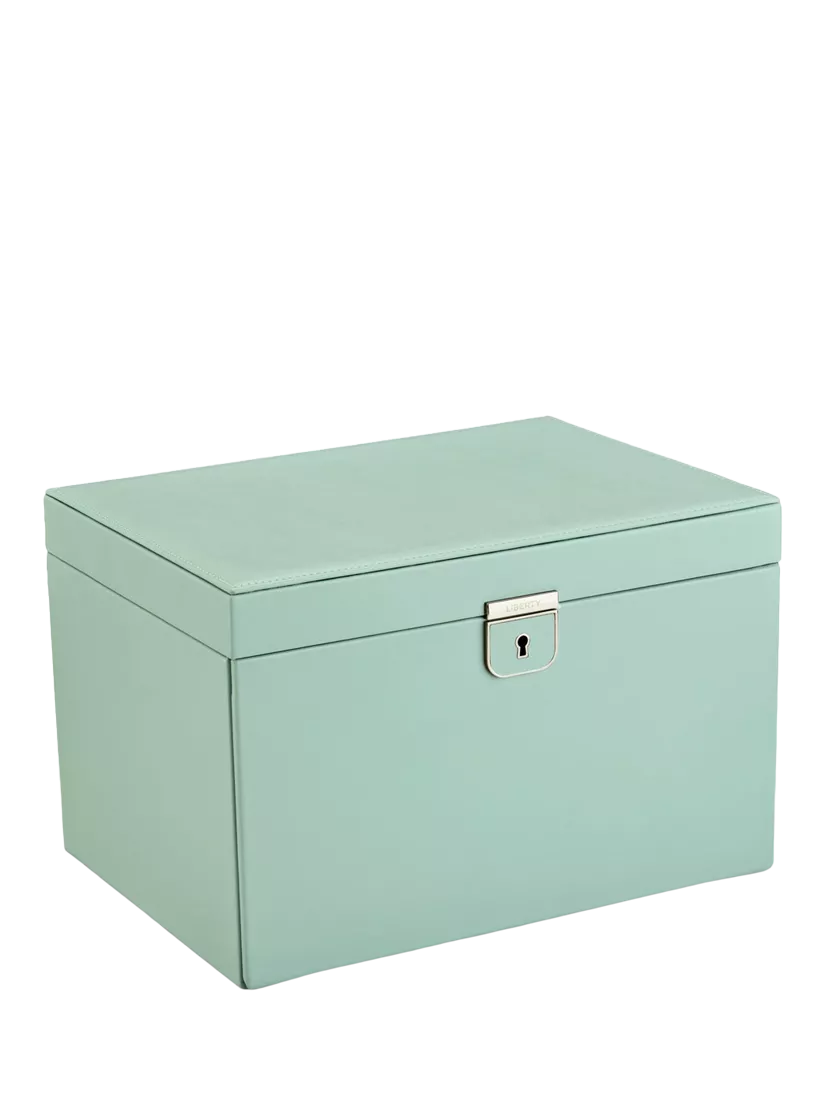 WOLF large jewellery box in sage with Liberty Julia print - British product