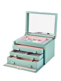 WOLF large jewellery box in sage with Liberty Julia print - British product