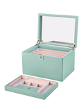 WOLF large jewellery box in sage with Liberty Julia print - British product