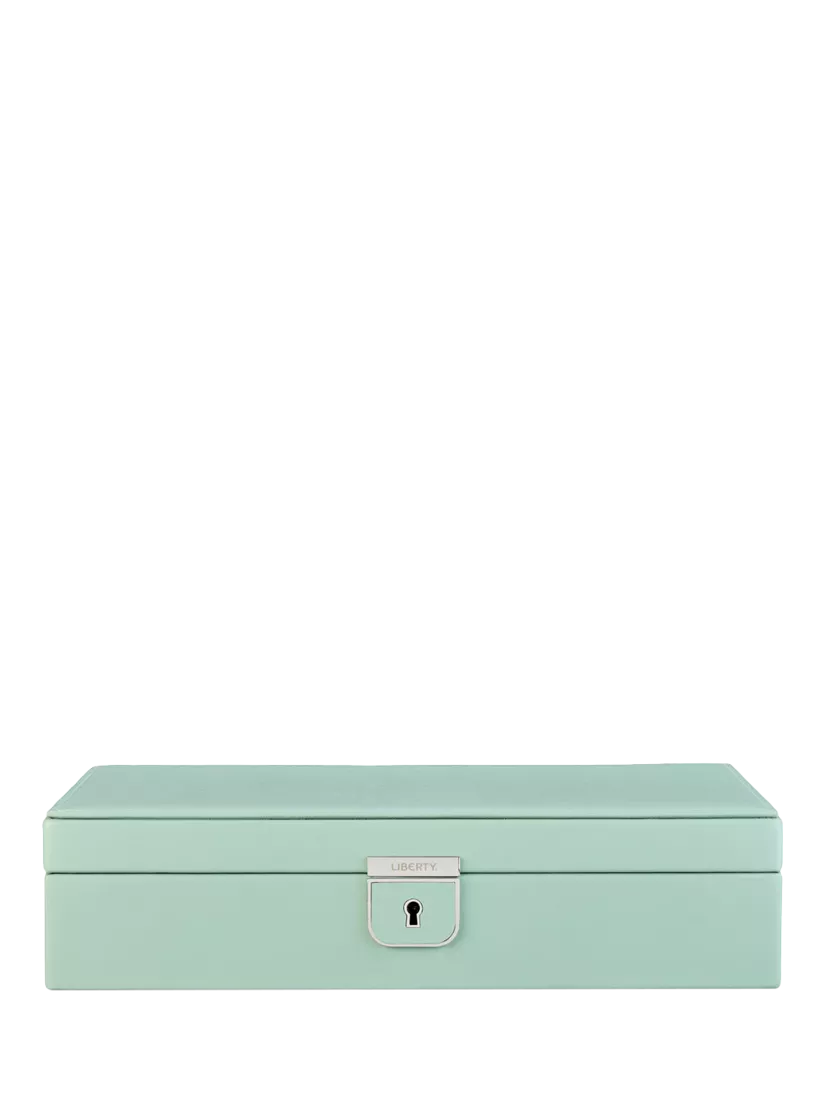 WOLF Julia Medium jewellery box in sage, UK version
