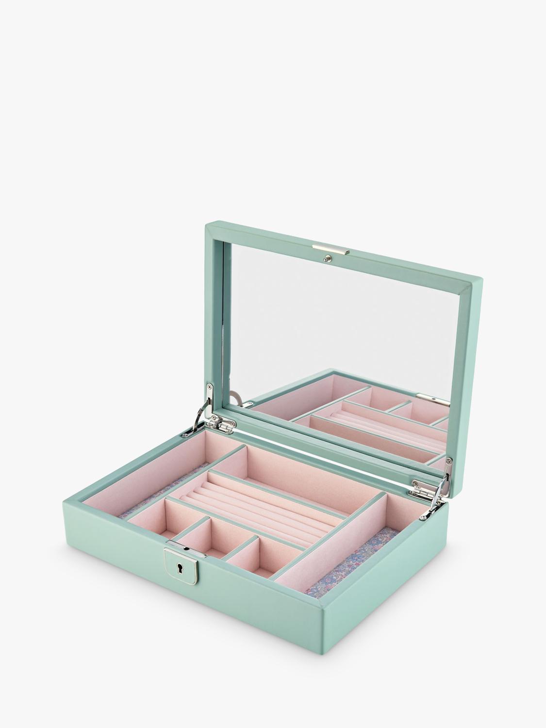 WOLF Julia Medium jewellery box in sage, UK version