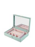 WOLF Julia Medium jewellery box in sage, UK version