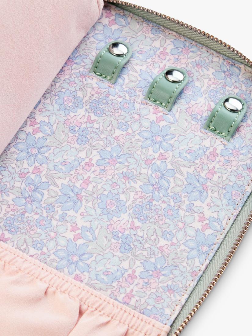 WOLF x Liberty Julia travel jewellery portfolio sage - British product