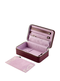 WOLF x Liberty burgundy jewellery zip case (British brand)