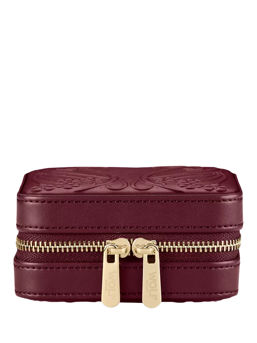 WOLF Liberty small jewellery zip case (British brand)