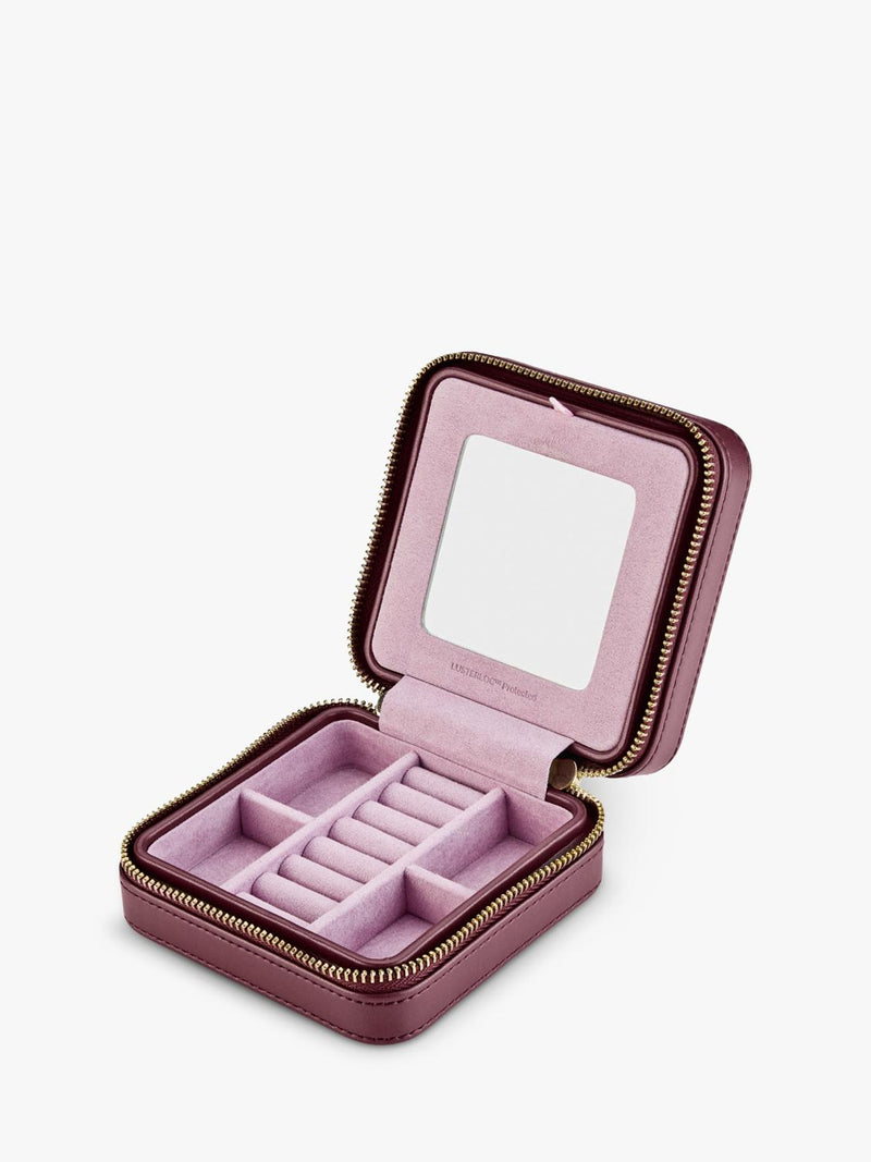 WOLF Liberty small jewellery zip case (British brand)