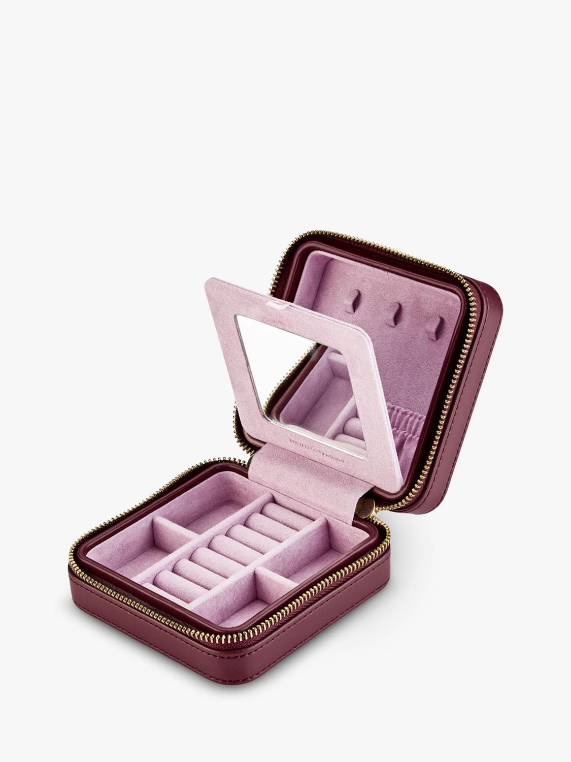 WOLF Liberty small jewellery zip case (British brand)