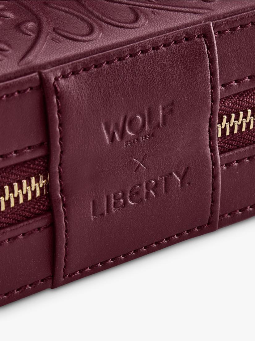 WOLF Liberty small jewellery zip case (British brand)