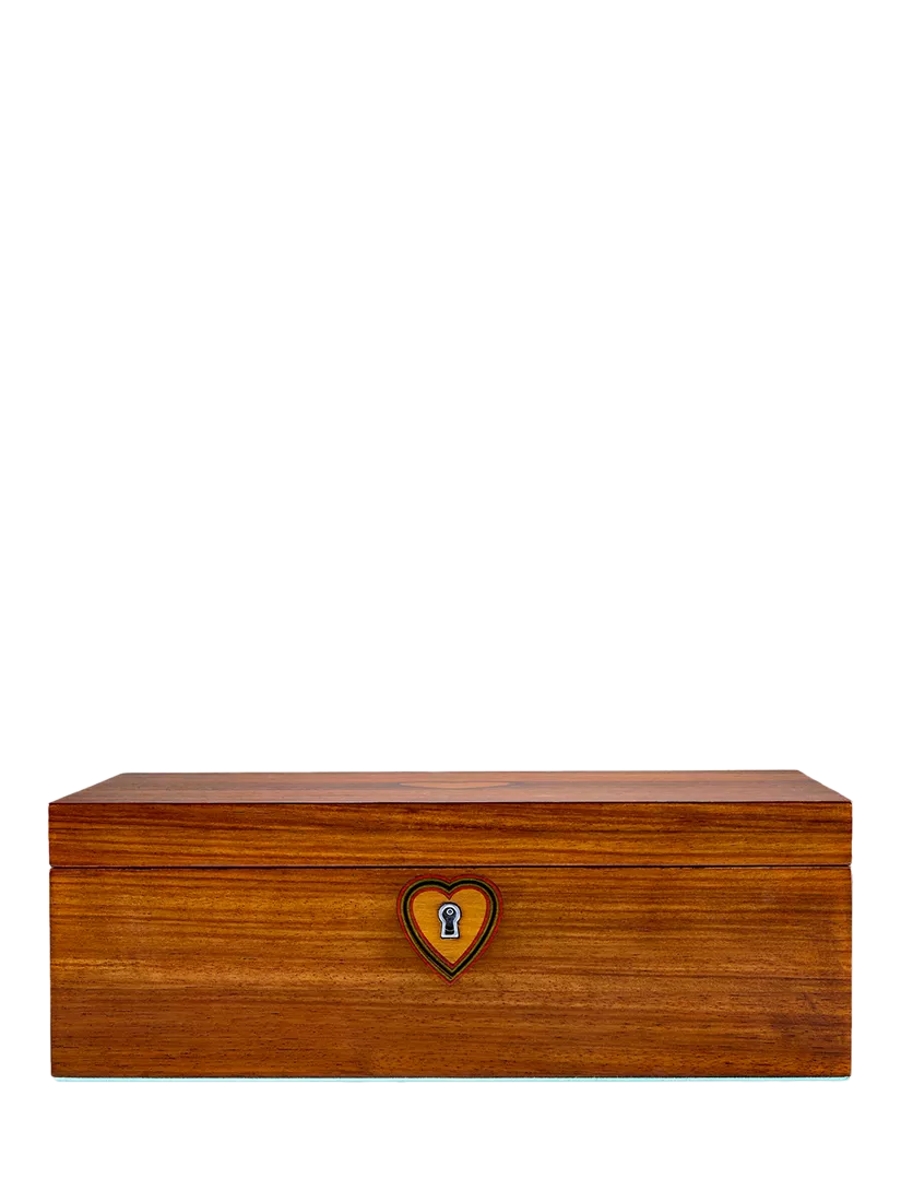 WOLF musical jewellery box walnut wood veneer ballerina (British brand)