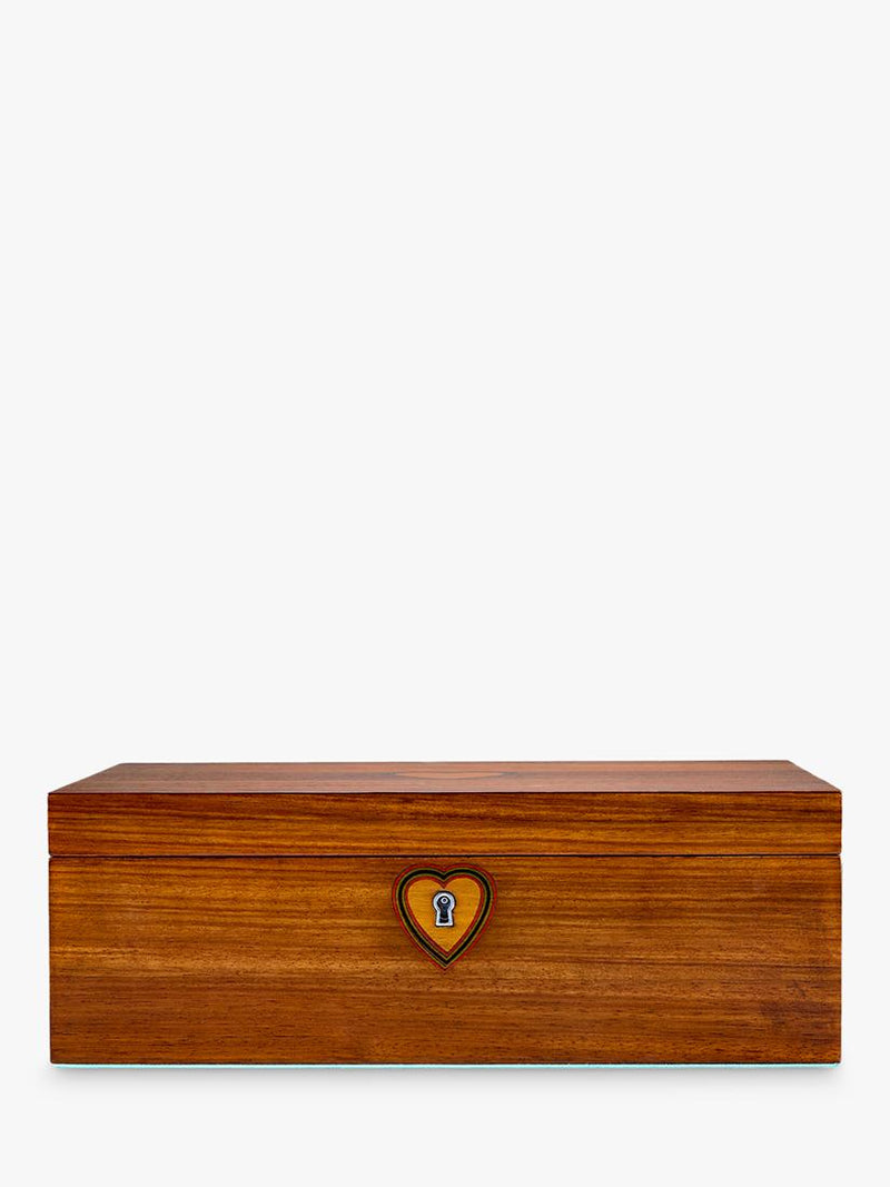 WOLF musical jewellery box walnut wood veneer ballerina (British brand)