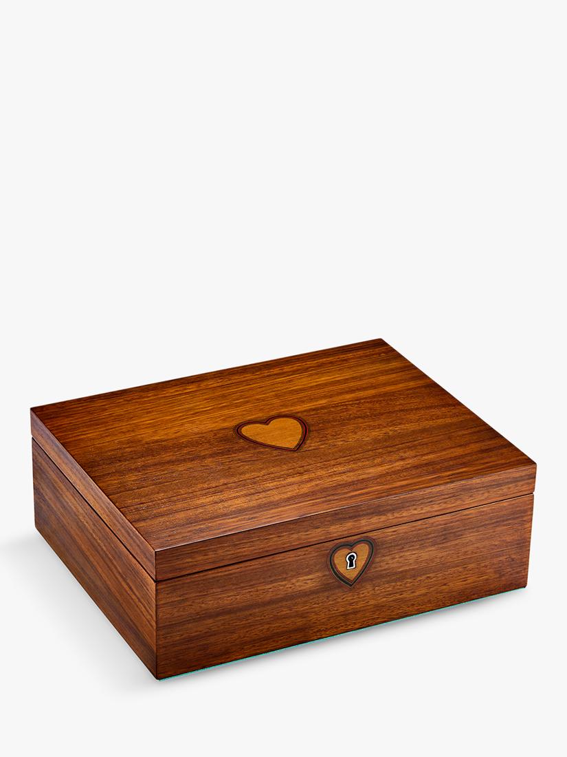 WOLF musical jewellery box walnut wood veneer ballerina (British brand)