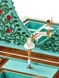 WOLF musical jewellery box walnut wood veneer ballerina (British brand)