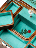WOLF musical jewellery box walnut wood veneer ballerina (British brand)
