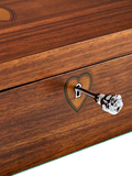 WOLF musical jewellery box walnut wood veneer ballerina (British brand)