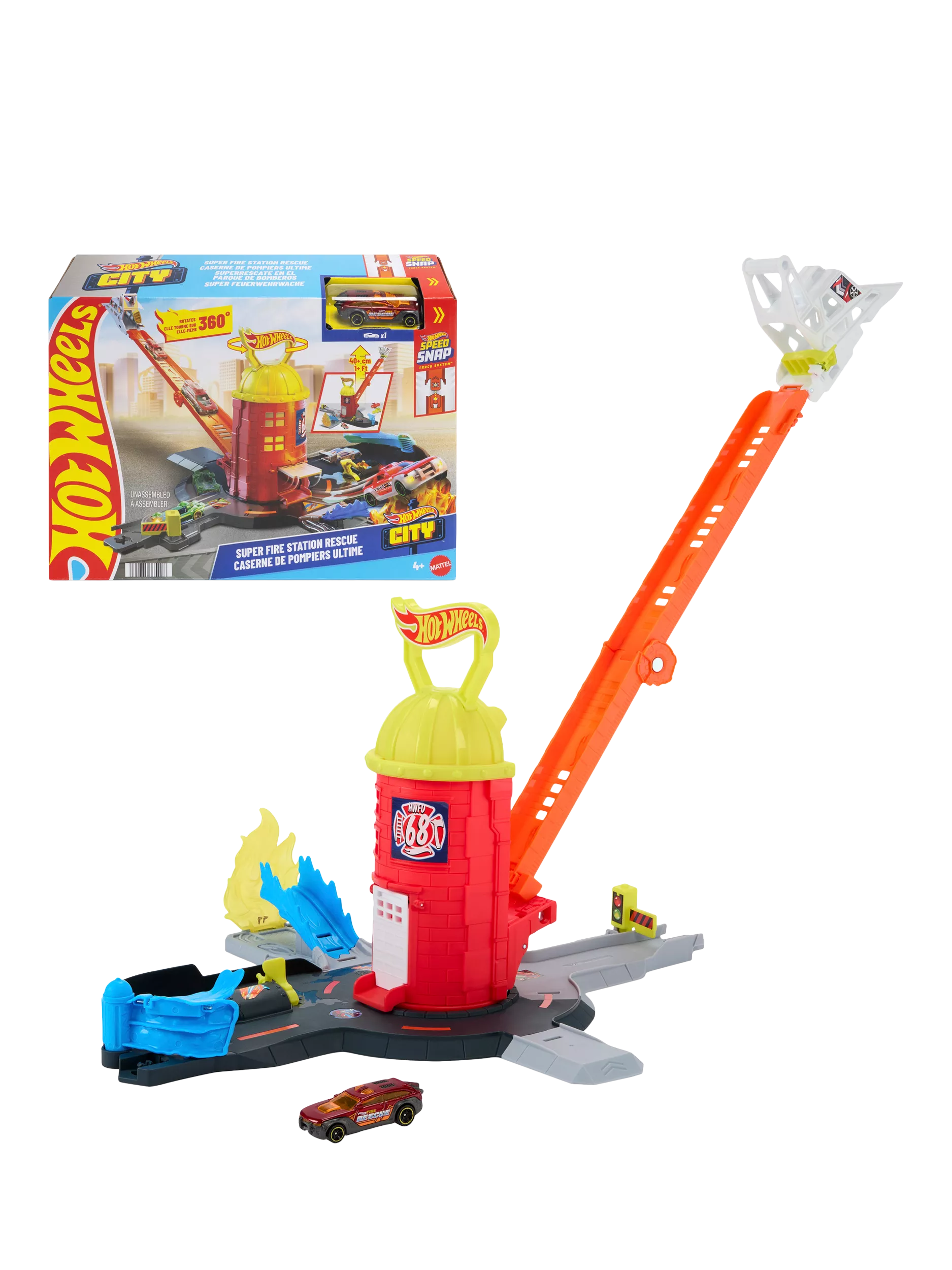 Hot Wheels Fire Station Playset, imported from the UK