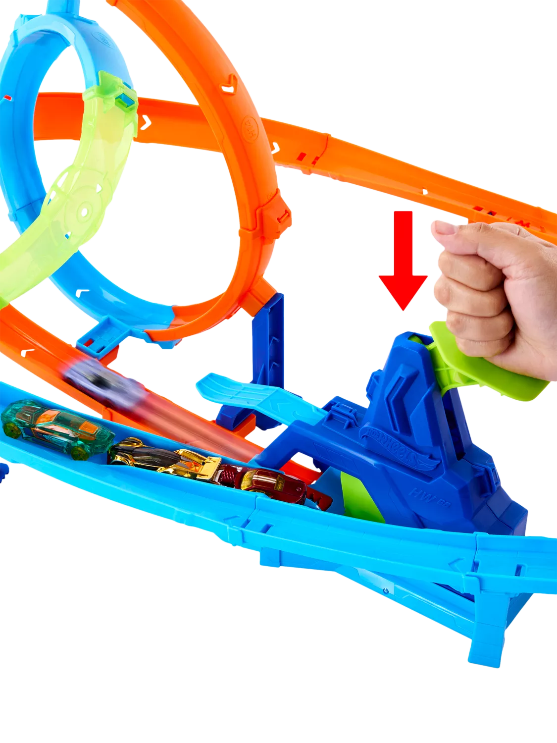 Hot Wheels track set Rapid Launch Cyclone, imported from the UK
