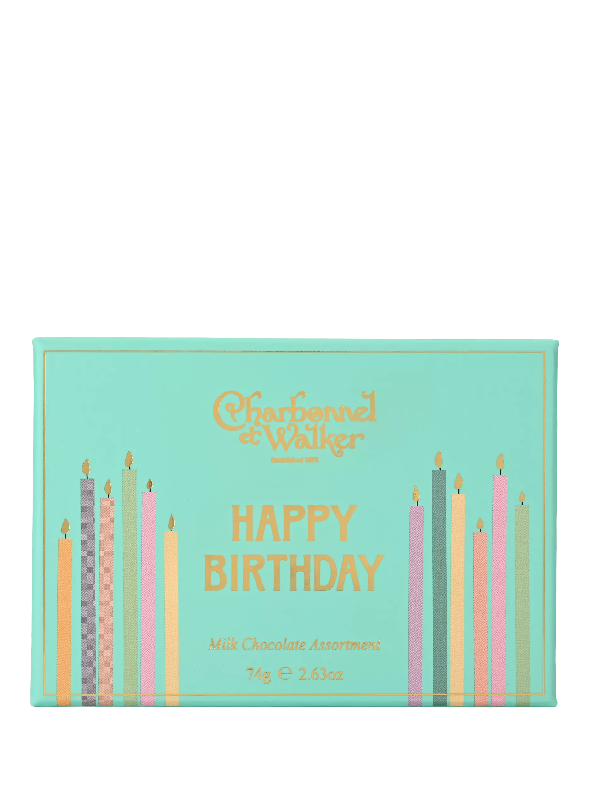 Charbonnel et Walker milk chocolate assortment Happy Birthday 75g (British brand)