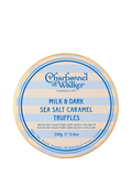 Charbonnel et Walker truffles milk and dark sea salt caramel 240g, imported from the UK
