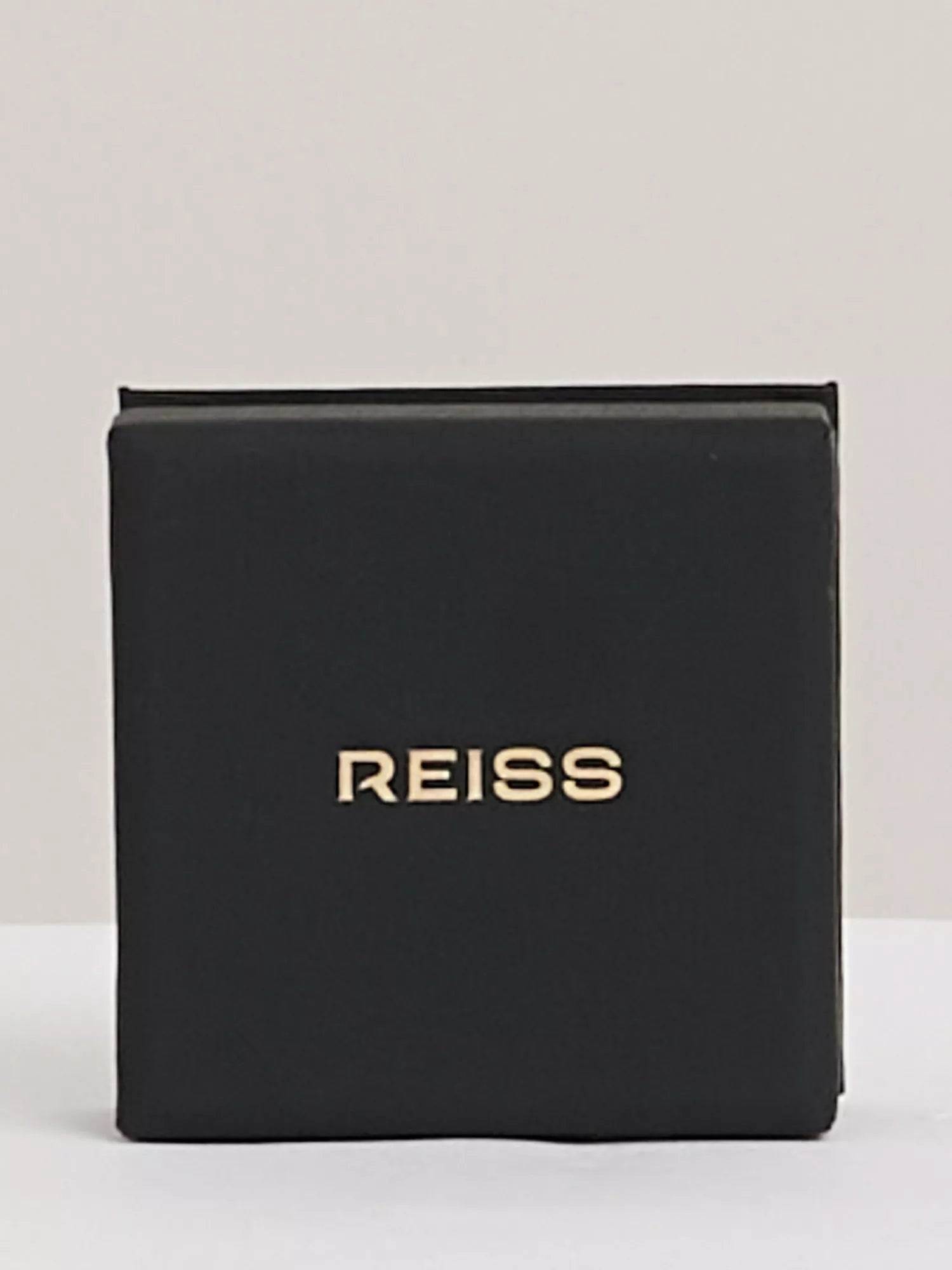 Reiss Perla drop earrings in burgundy and gold tone - British product