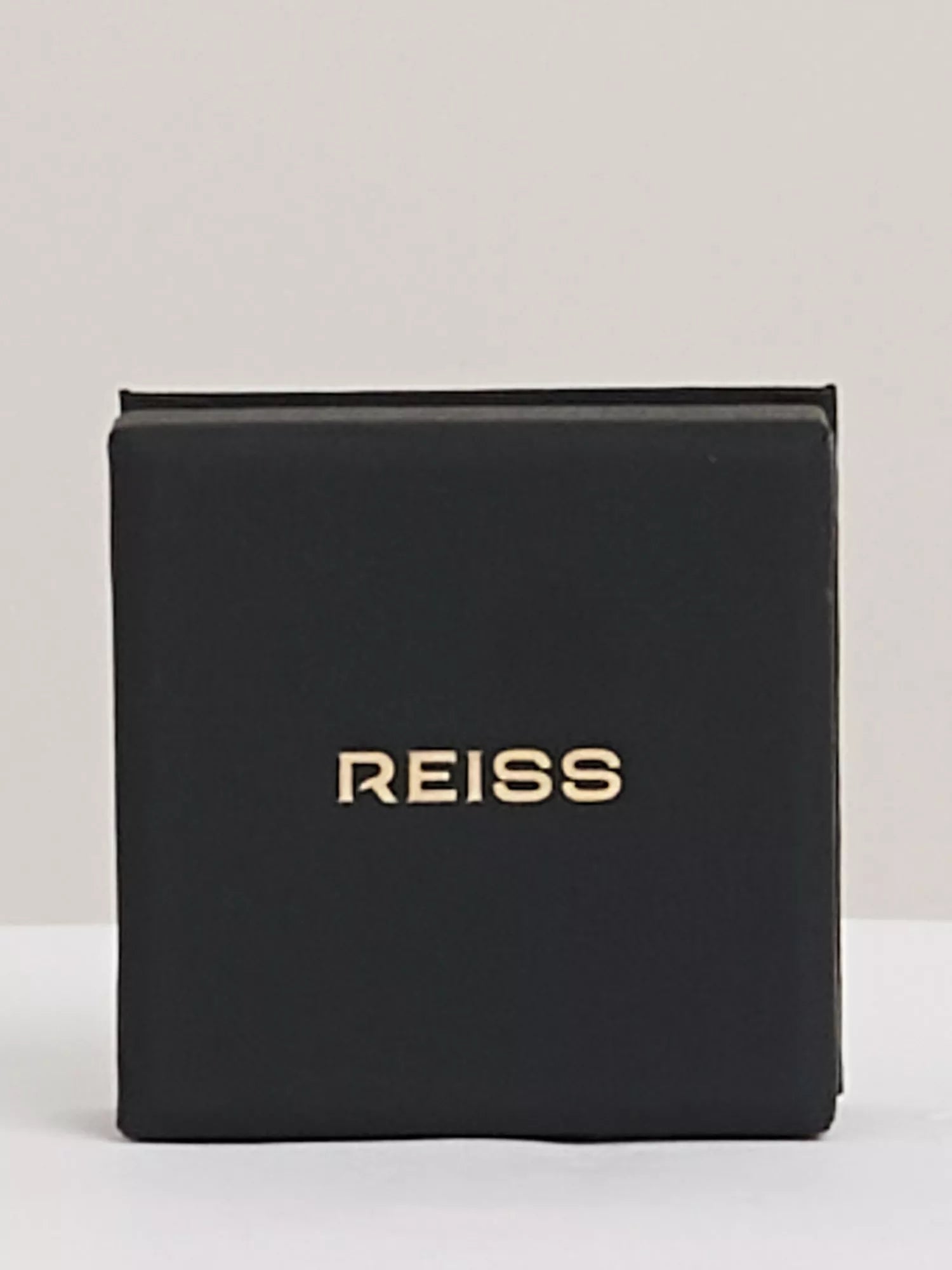 Reiss Sofia Smooth Curve hoop earrings in gold tone, British brand