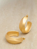 Reiss Tara tactile twist hoop earrings gold tone (British brand)