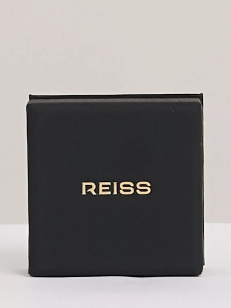 Reiss Tara tactile twist hoop earrings gold tone (British brand)
