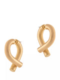 Reiss Taylor tubular metal twist gold earrings, UK version