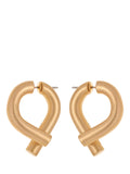 Reiss Taylor tubular metal twist gold earrings, UK version
