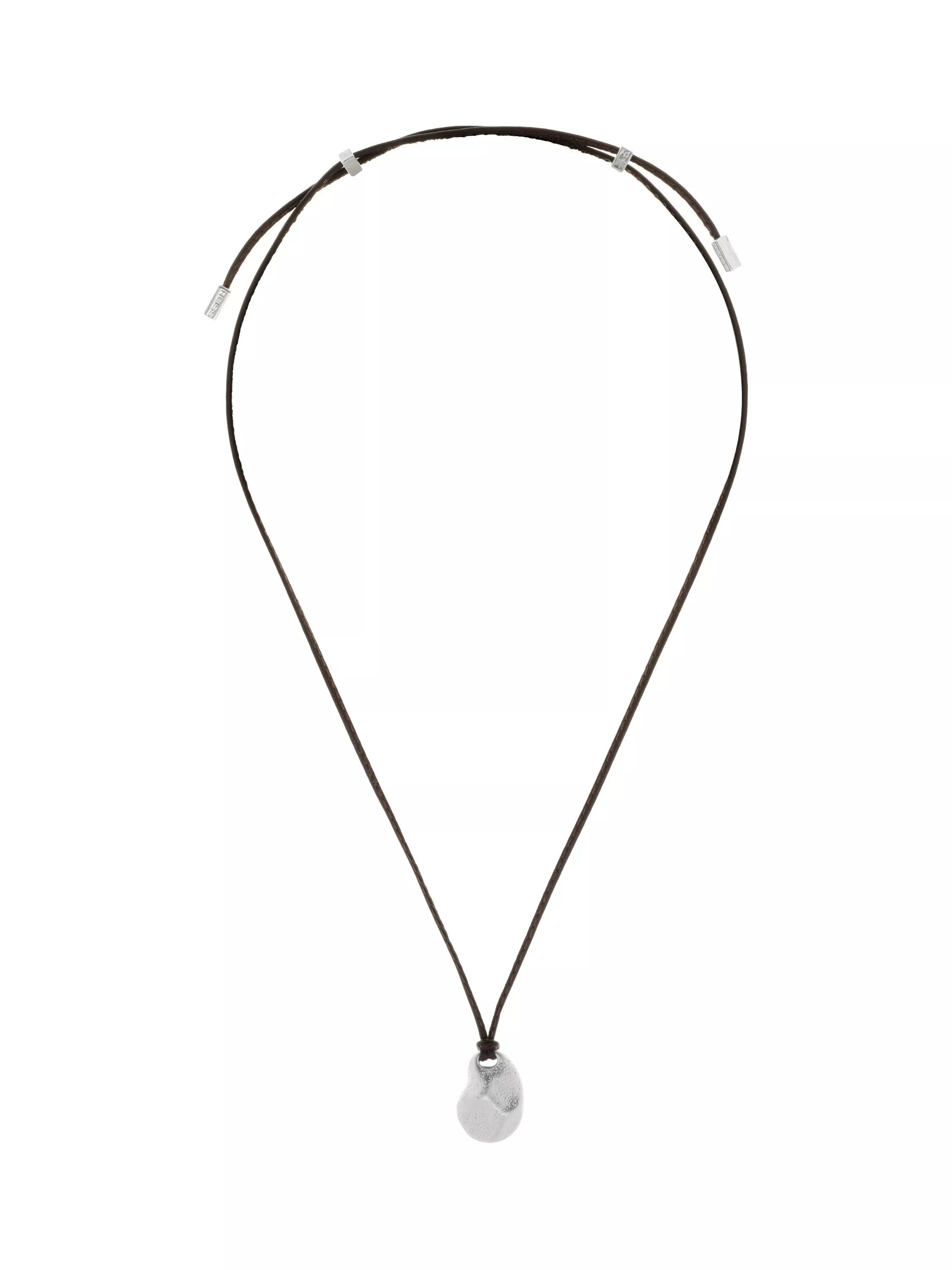 Reiss Opal Small Organic Cord Pendant Necklace