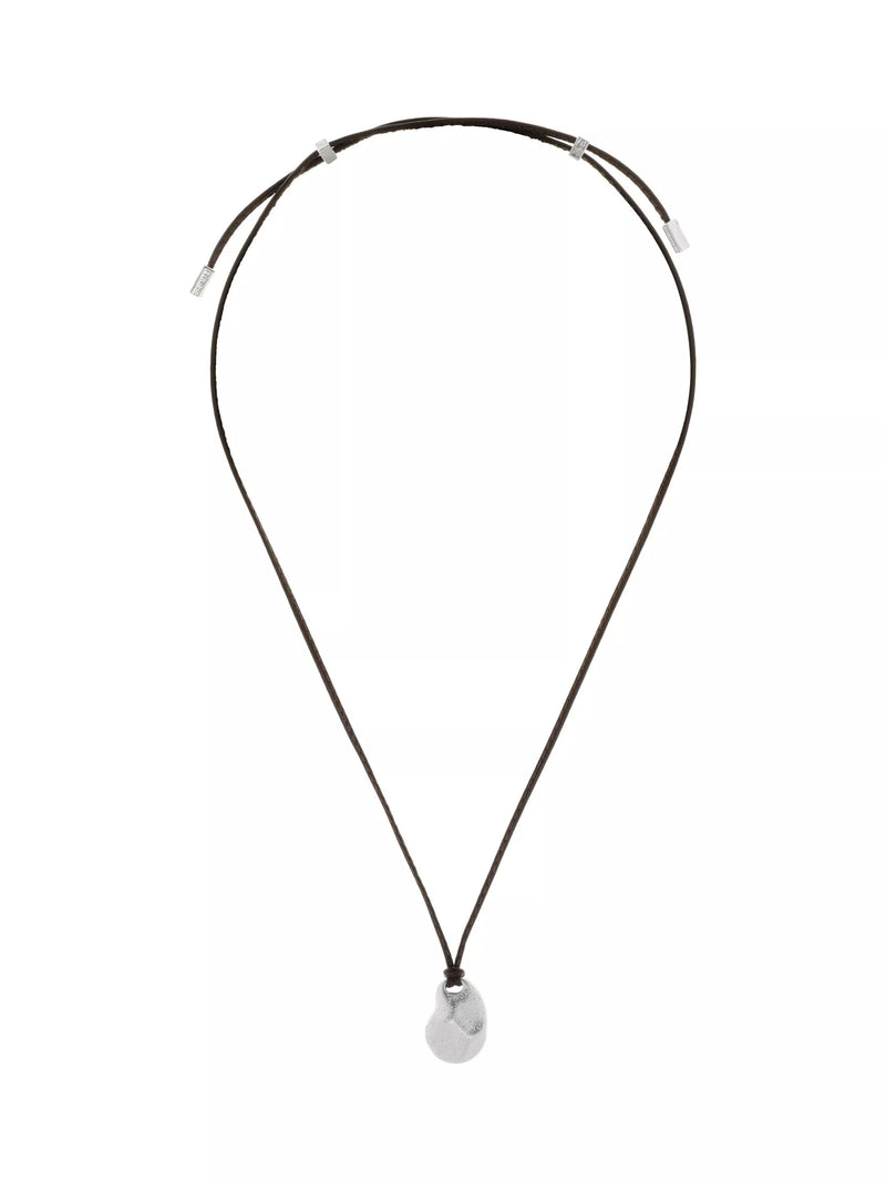 Reiss Opal Small Organic Cord Pendant Necklace