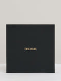 Reiss Paige Polished Resin Choker Necklace burgundy gold (British brand)