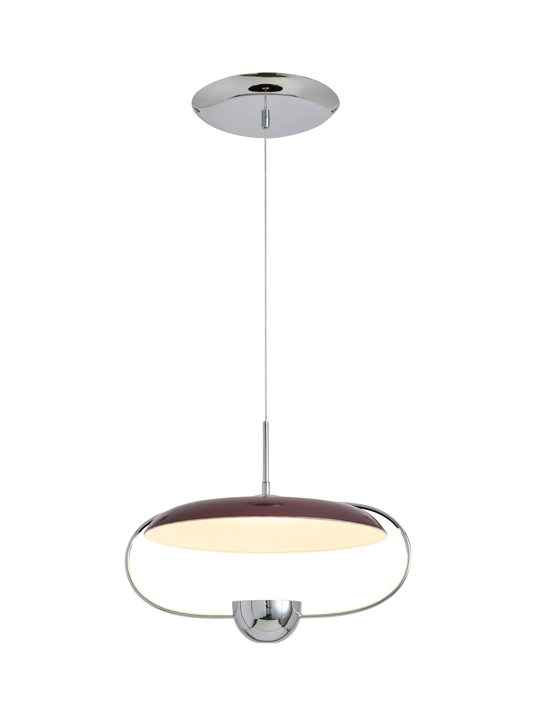 MADE Brando pendant ceiling light brown/chrome, imported from the UK