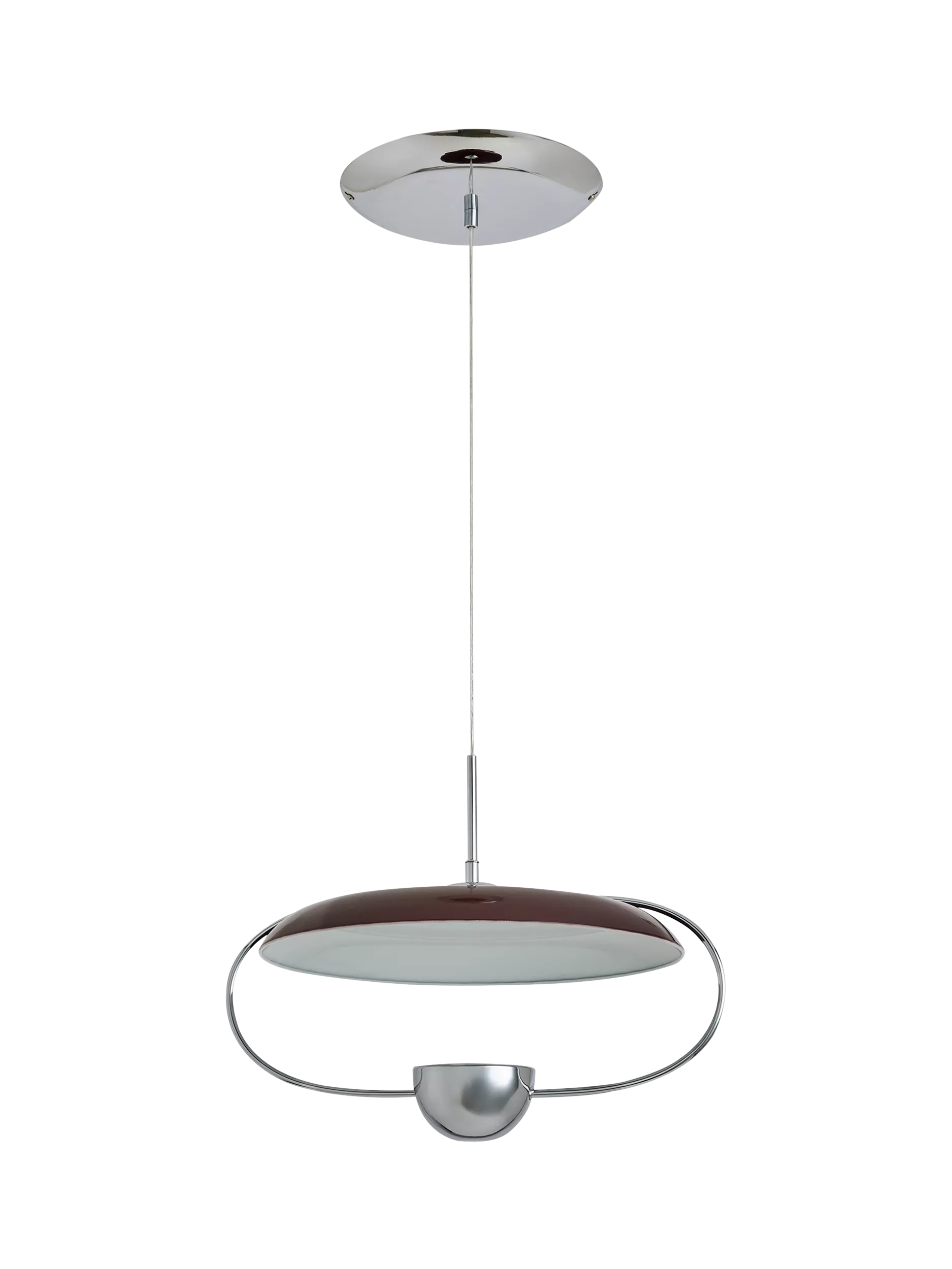 MADE Brando pendant ceiling light brown/chrome, imported from the UK