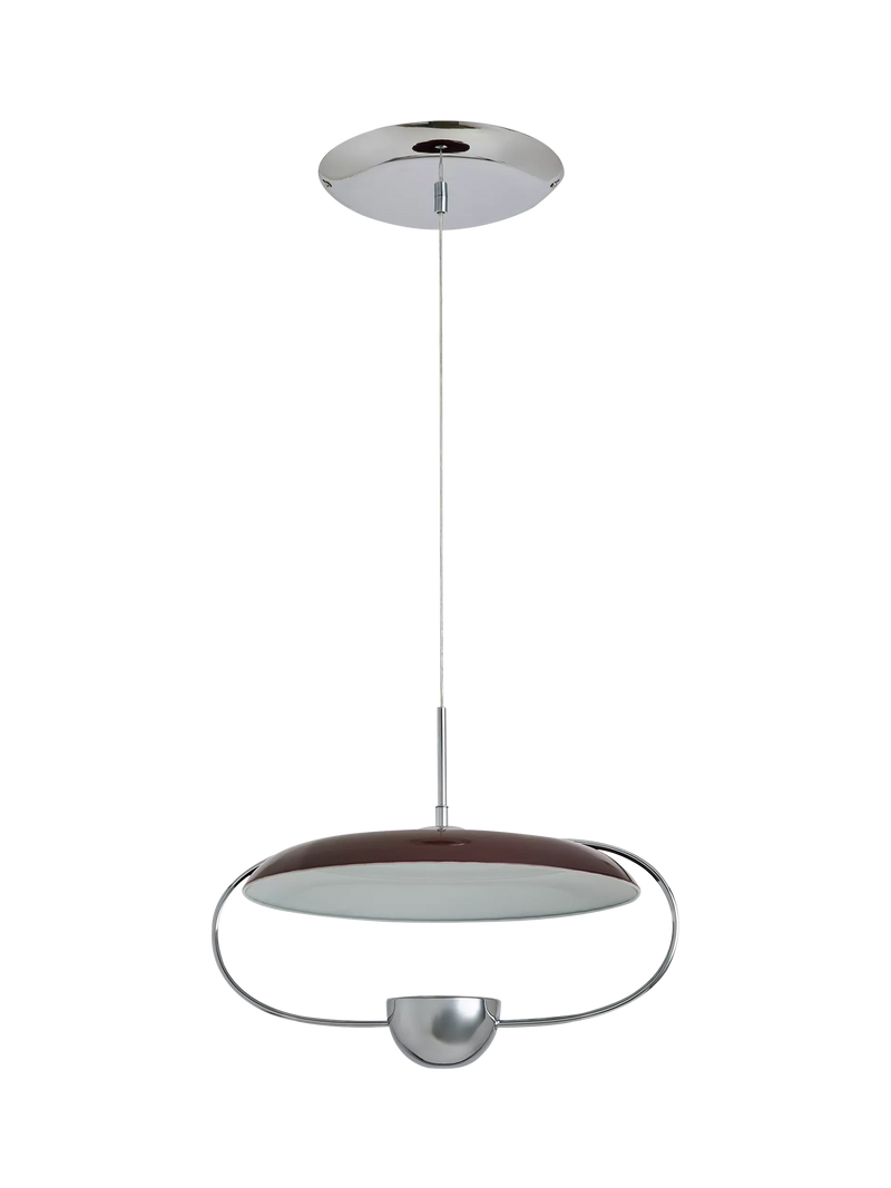 MADE Brando pendant ceiling light brown/chrome, imported from the UK