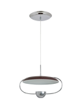 MADE Brando pendant ceiling light brown/chrome, imported from the UK