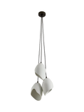 MADE Emrys cluster pendant light in cream and black, UK version