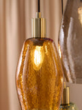 MADE Isla cluster pendant ceiling light with five glass shades - British product