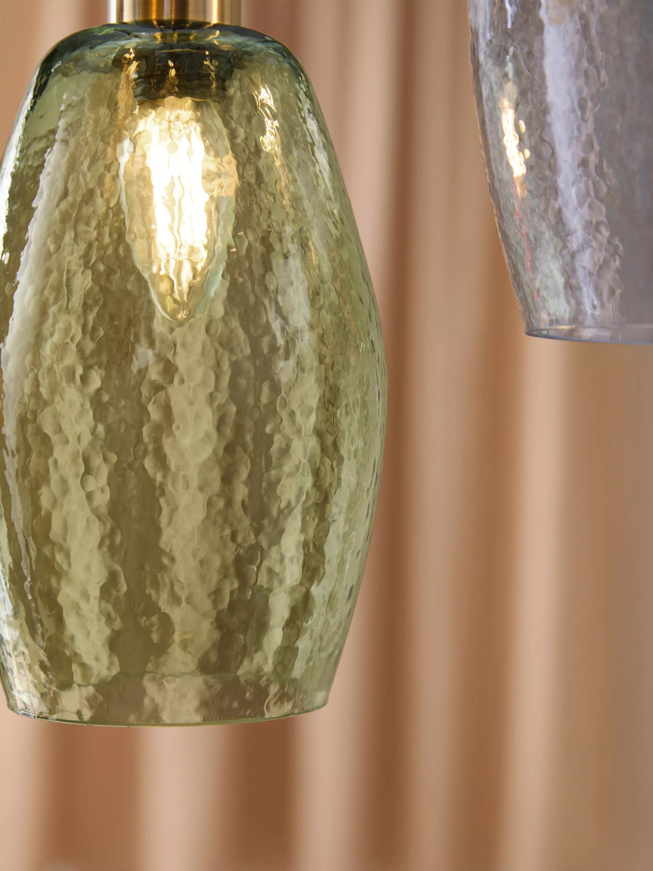 MADE Isla cluster pendant ceiling light with five glass shades - British product